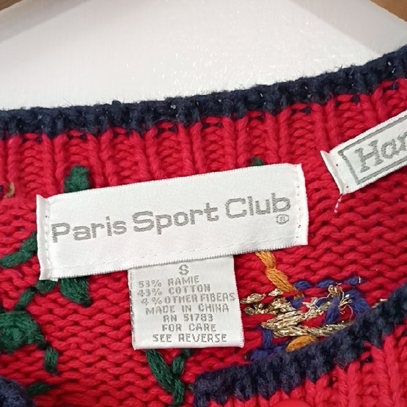 Paris Sports Club Storybook Knits Christmas Cardigan Sz S – Whimsical Vintage - Picture 2 of 15